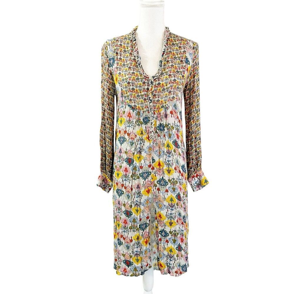 Blank London Anthropologie‎ Womens Tunic Blouse Bloomcore Size XXS Boho Hippie